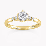 Cherry Blossom Engagement Ring