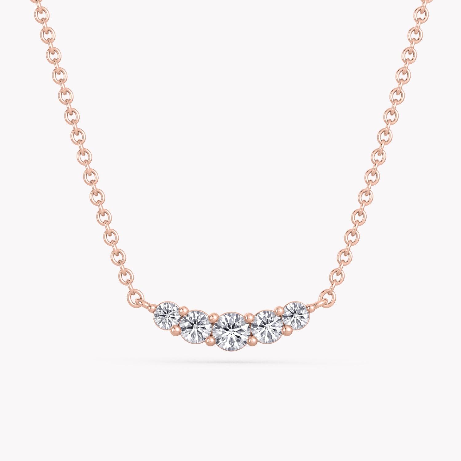 Gold Halskette Moon mit laborgezüchteten Diamanten und 585 Gold von RYIA München