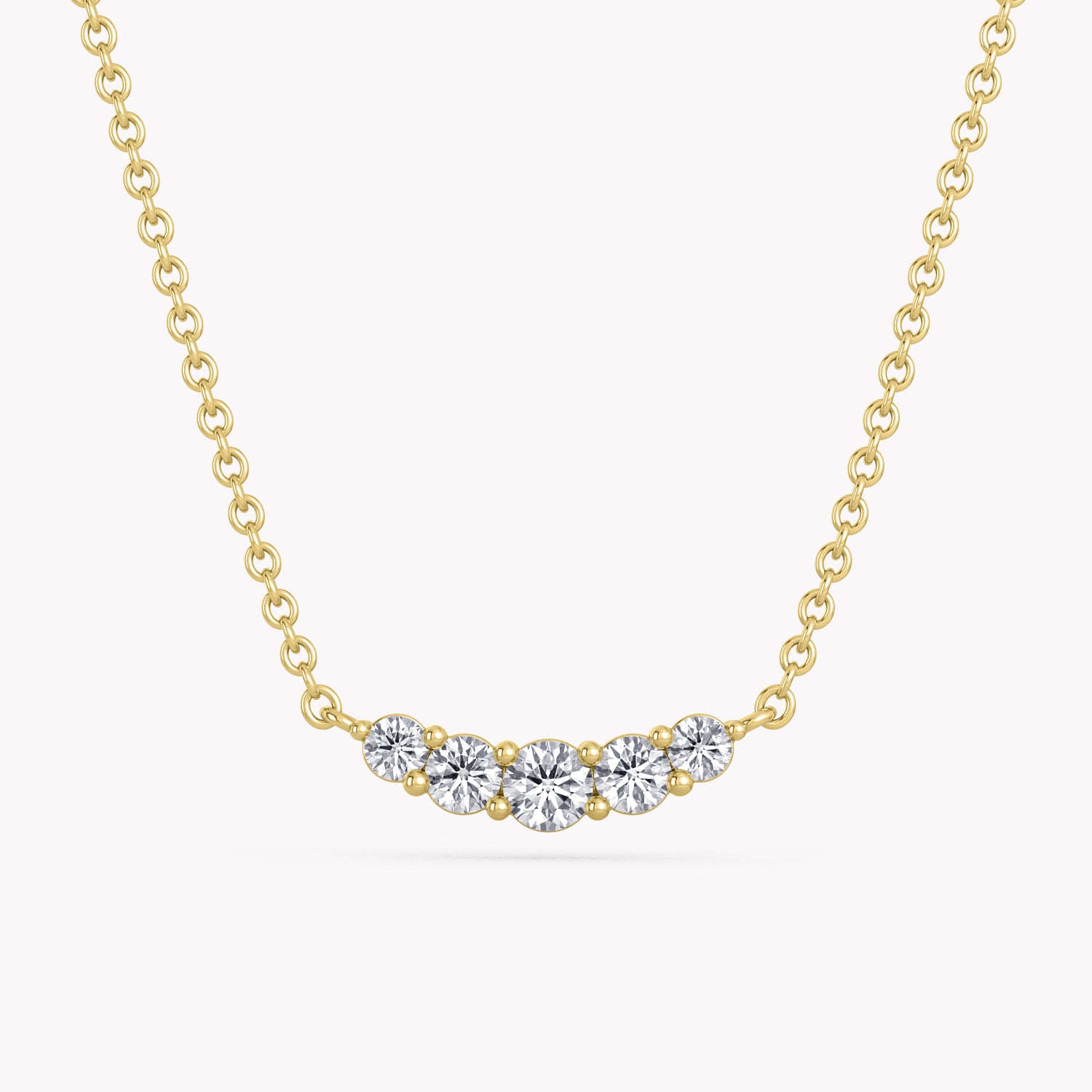 Jewelry Diamond Necklace Moon with lab-Grown Diamonds from 14k Gold.