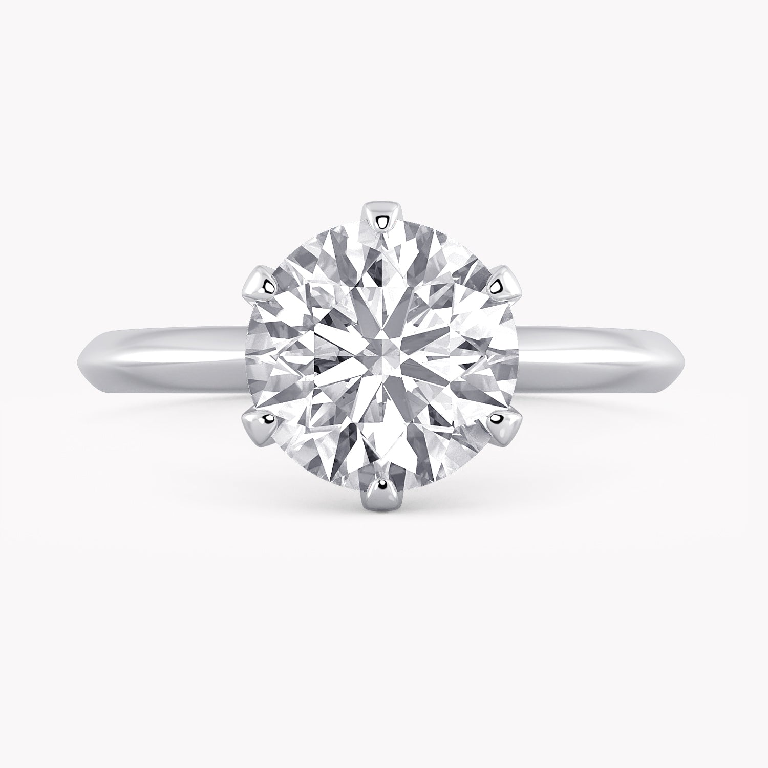 Rose Solitär Verlobungsring Weißgold mit einem Brillanten | Labordiamanten von RYIA Fine Jewelry München