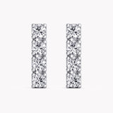 Diamanten Ohrringe Weißgold 585 mit nachhaltigen Diamanten aus dem Labor von RYIA Fine Jewelry