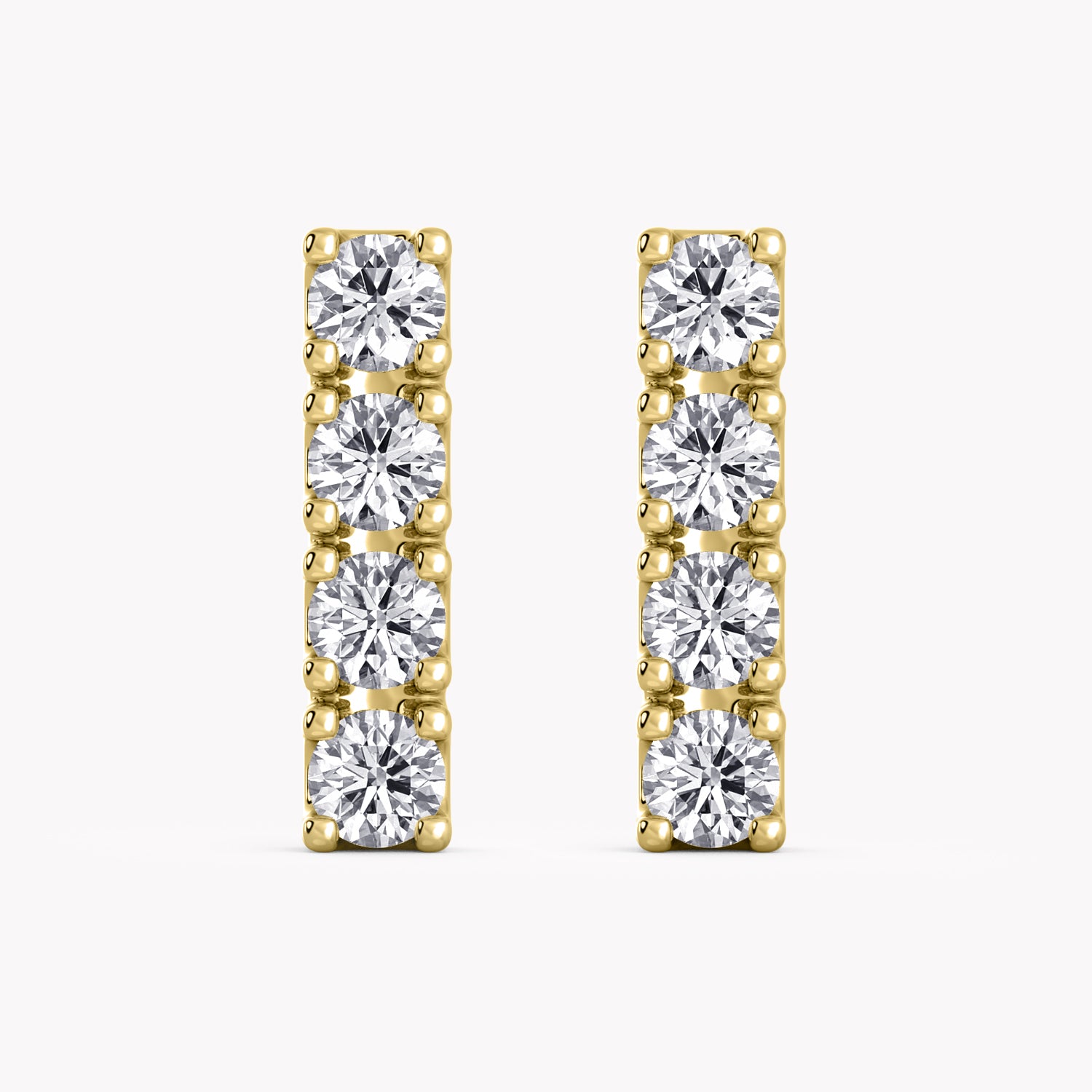 Diamanten Ohrringe Gelbgold 585 mit nachhaltigen Diamanten aus dem Labor von RYIA Fine Jewelry
