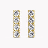 Diamanten Ohrringe Gelbgold 585 mit nachhaltigen Diamanten aus dem Labor von RYIA Fine Jewelry