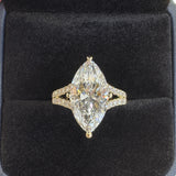 Bespoke Engagement Ring 4 ct. Marquise-Cut