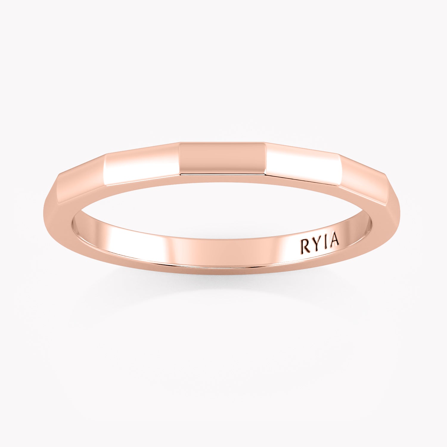 Facettierter Trauring Medium