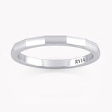 Faceted Wedding Band Medium