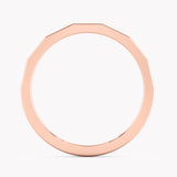 Faceted Wedding Band Medium