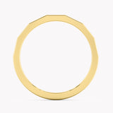 Faceted Wedding Band Medium