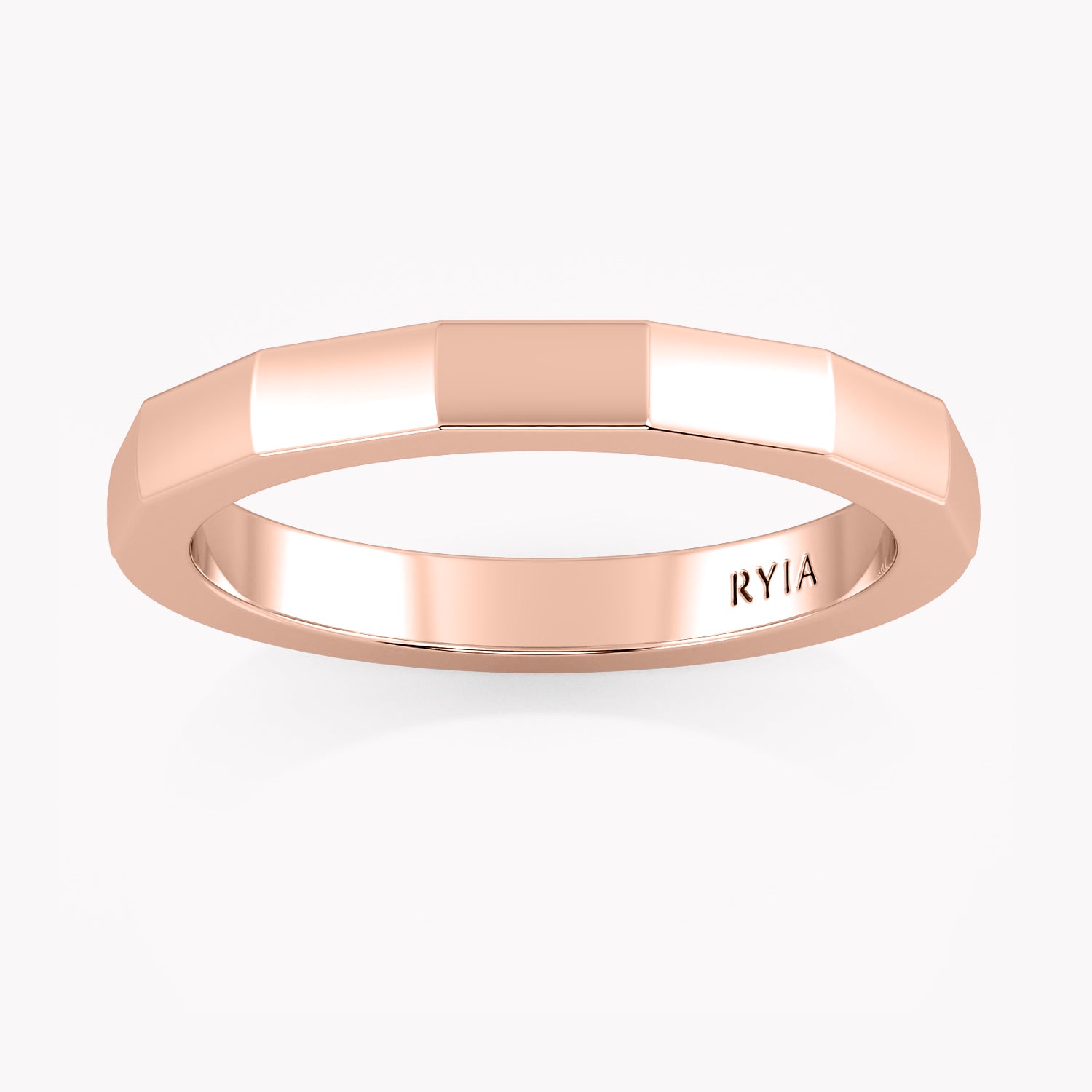 Facettierter Trauring Grande