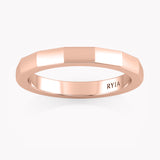 Facettierter Trauring Grande