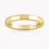 Facettierter Trauring Grande