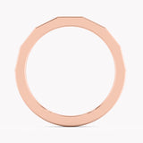 Facettierter Trauring Grande