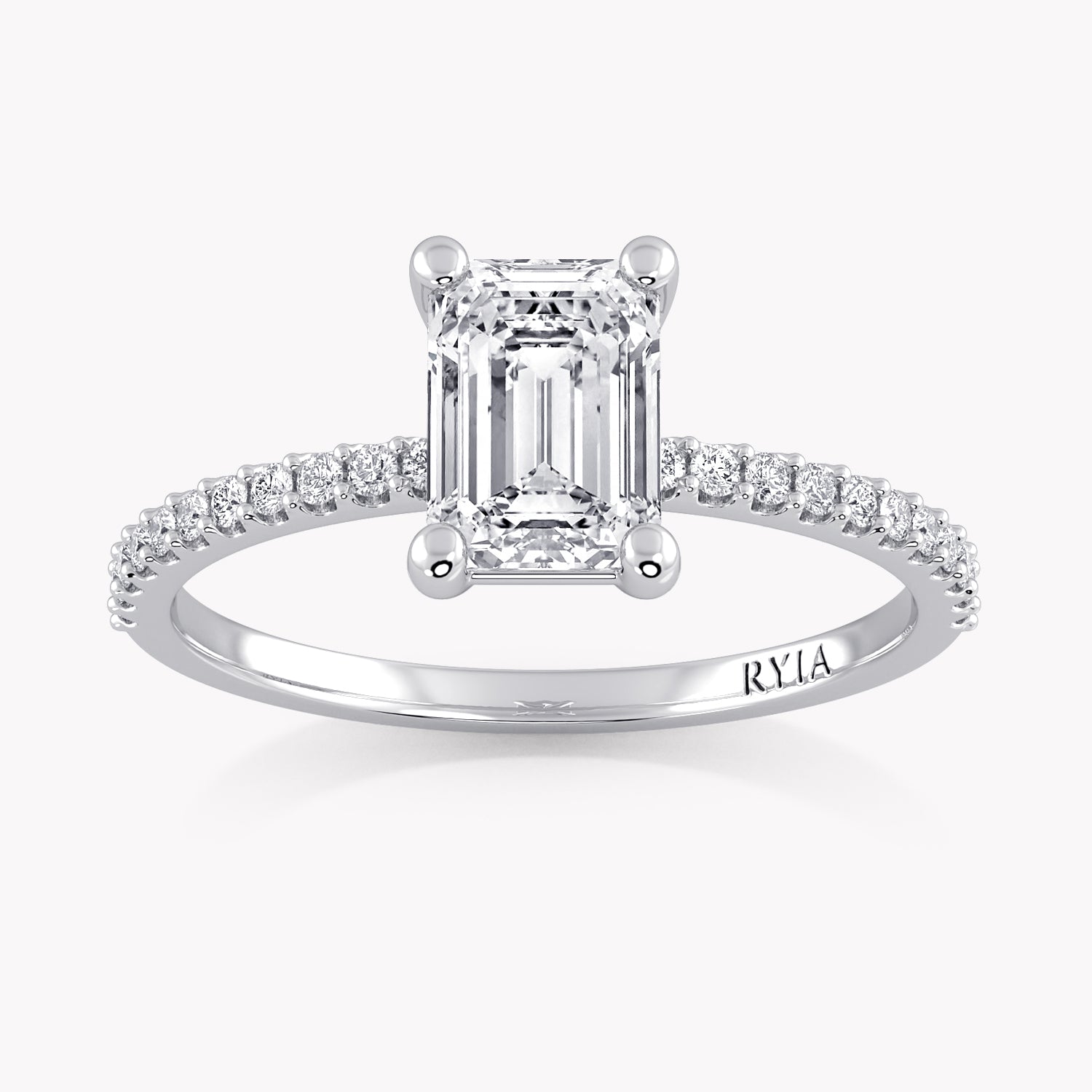 Bell Emerald-Cut Verlobungsring