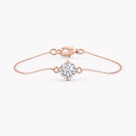 Rosegold Armband mit Solitär Labordiamanten, handgefertigt von RYIA Fine Jewelry