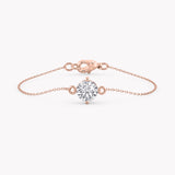 Rosegold Armband mit Solitär Labordiamanten, handgefertigt von RYIA Fine Jewelry