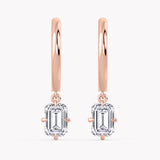 Oleander Diamond Earrings Emerald-Cut