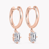 Oleander Diamond Earrings Emerald-Cut