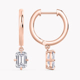 Oleander Diamond Earrings Emerald-Cut