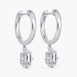 Oleander Diamond Earrings Emerald-Cut