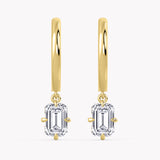 Oleander Diamond Earrings Emerald-Cut