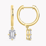 Oleander Diamond Earrings Emerald-Cut