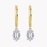 Oleander Diamond Earrings Emerald-Cut