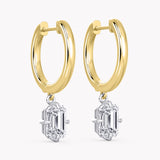 Oleander Diamond Earrings Emerald-Cut