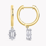 Oleander Diamond Earrings Emerald-Cut