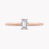 Laurel Emerald-Cut Petite Engagement Ring
