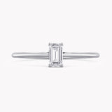 Laurel Emerald-Cut Petite Engagement Ring