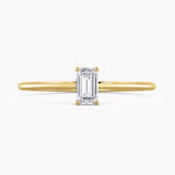 Laurel Emerald-Cut Petite Engagement Ring