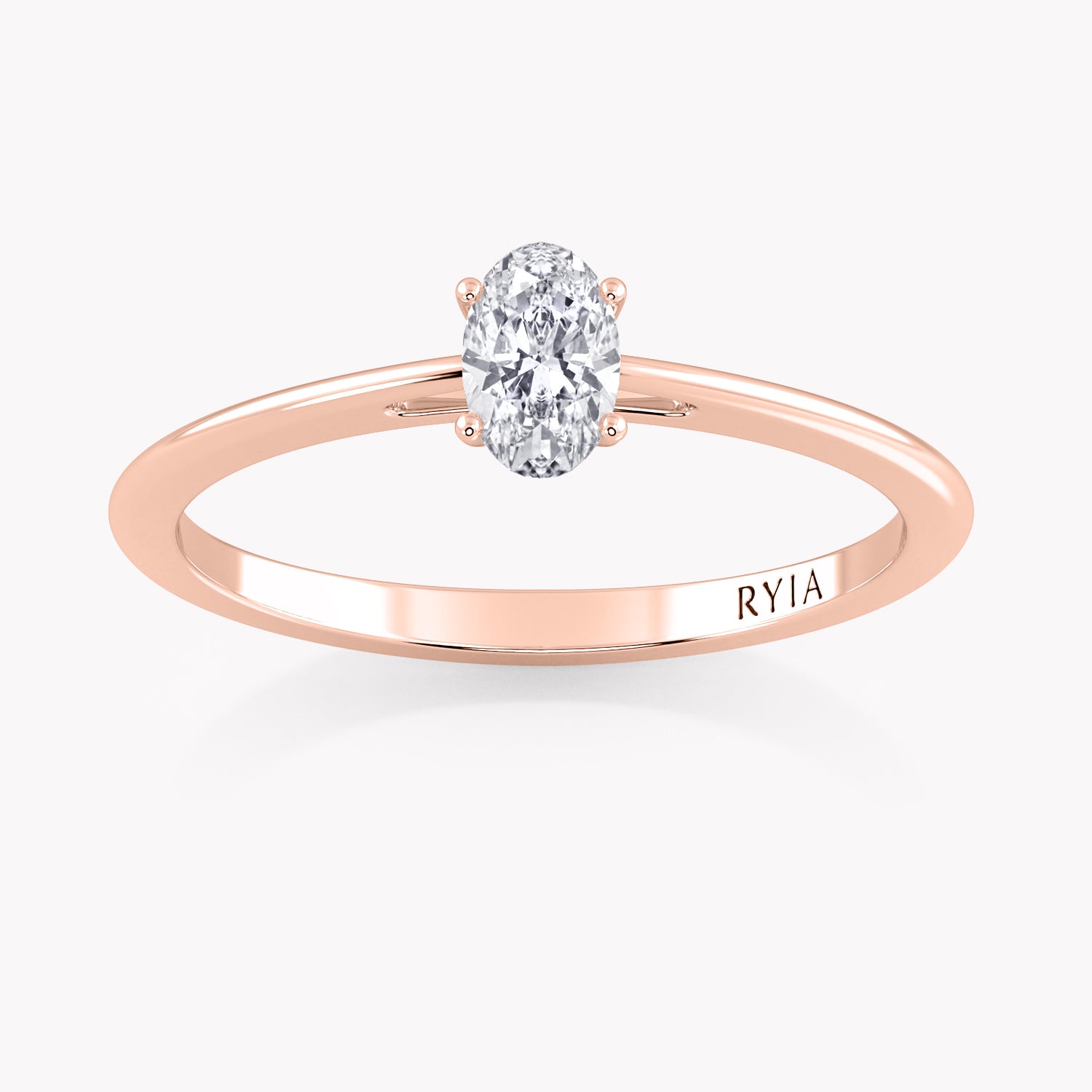 Laurel Petite Oval Verlobungsring