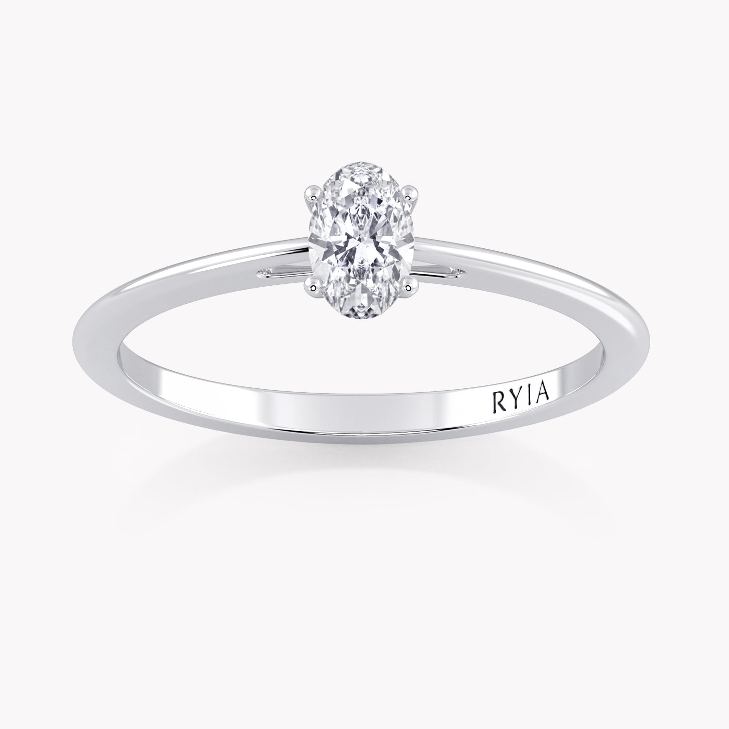 Laurel Petite Oval Verlobungsring