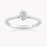 Laurel Petite Oval Verlobungsring