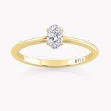 Laurel Petite Oval Verlobungsring