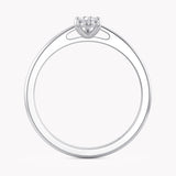 Laurel Pear Petite Engagement Ring
