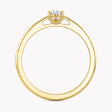 Laurel Pear Petite Engagement Ring