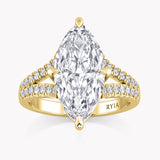 Bespoke Engagement Ring 4 ct. Marquise-Cut
