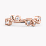 Damen Gold Ring in Rosegold 585 mit Labordiamanten, handgefertigt von RYIA Fine Jewelry München