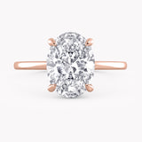 Olive Engagement Ring Hidden Halo