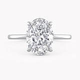 Olive Engagement Ring Hidden Halo