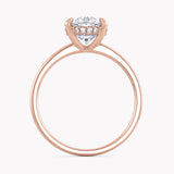 Olive Engagement Ring Hidden Halo