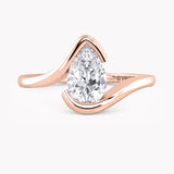 Bypass Bezel Engagement Ring