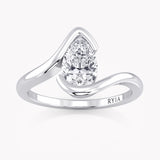 Bypass Bezel Engagement Ring
