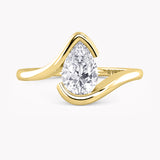 Bypass Bezel Engagement Ring