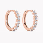 Ohrringe Rosegold mit Diamanten, handgefertigt von RYIA Fine Jewelry