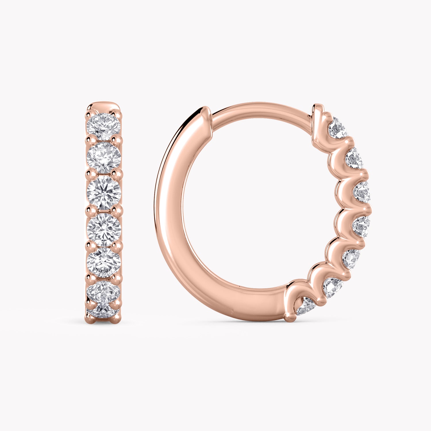 Ohrringe Rosegold mit Diamanten, handgefertigt von RYIA Fine Jewelry