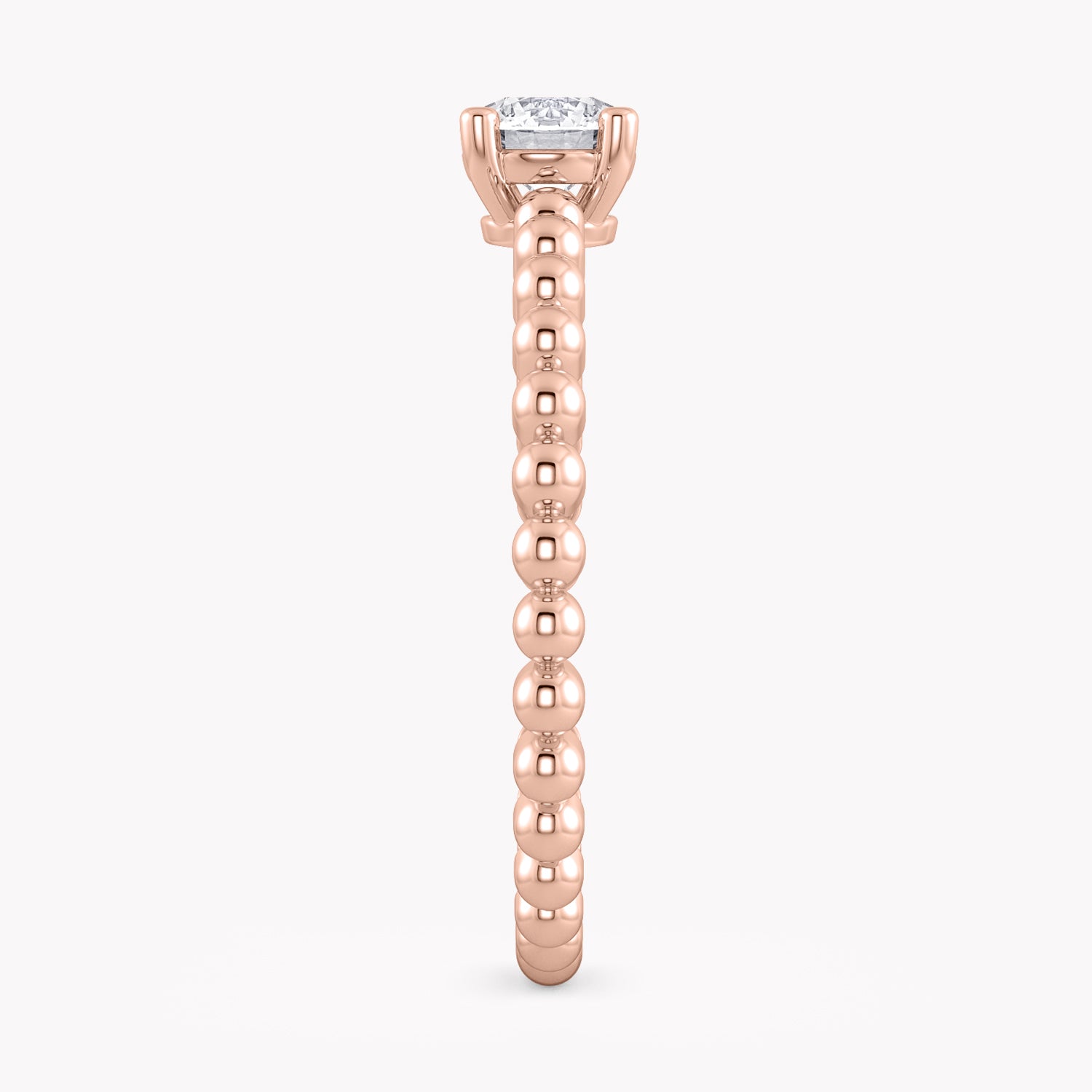 Schlichter Verlobungsring Rosegold mit Brillanten, nachhaltig gezüchtetem im Labor vom RYIA Fine Jewelry.