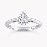 White Lotus Engagement Ring