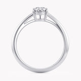 White Lotus Engagement Ring